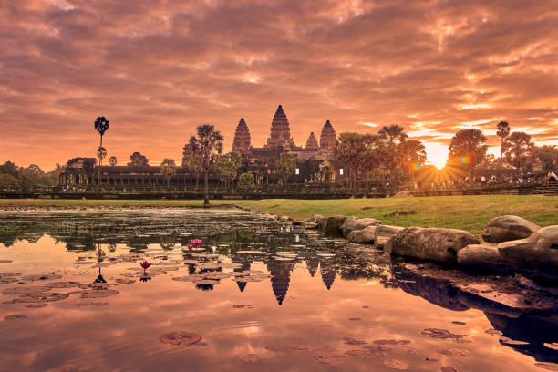 Templo Angkor Wat al amanecer
